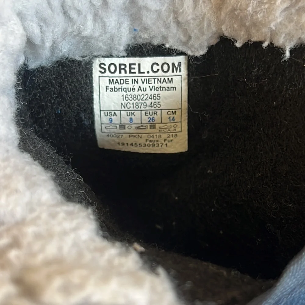 SOREL CHILDREN'S NYLON BOOT | Collegiate Navy, Super Blue | size 9